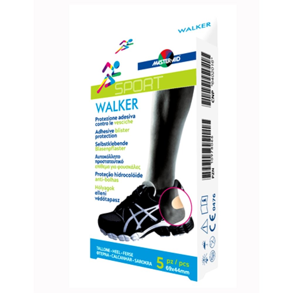 Master-Aid Sport Walker Αυτοκόλλητο Υδροκολοειδές Επίθεμα Πόδι, 5τμχ