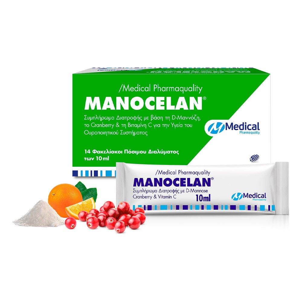 Medical Pharmaquality Manocelan Συμπλήρωμα Διατροφής για την Υγεία του Ουροποιητικού, 14φακελίσκοι