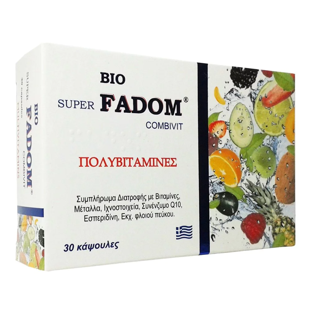 Medichrom Bio Super Fadom Combivit Πολυβιταμίνες, 30 κάψουλες Medichrom Bio Super Fadom Combivit Πολυβιταμίνες, 30 κάψουλες