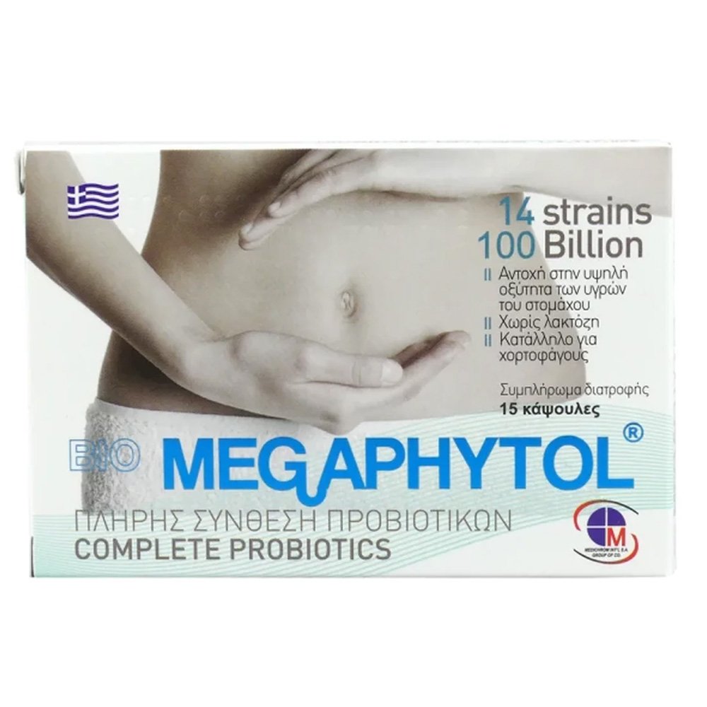Medichrom Megaphytol με Προβιοτικά και Πρεβιοτικά, 15 κάψουλες