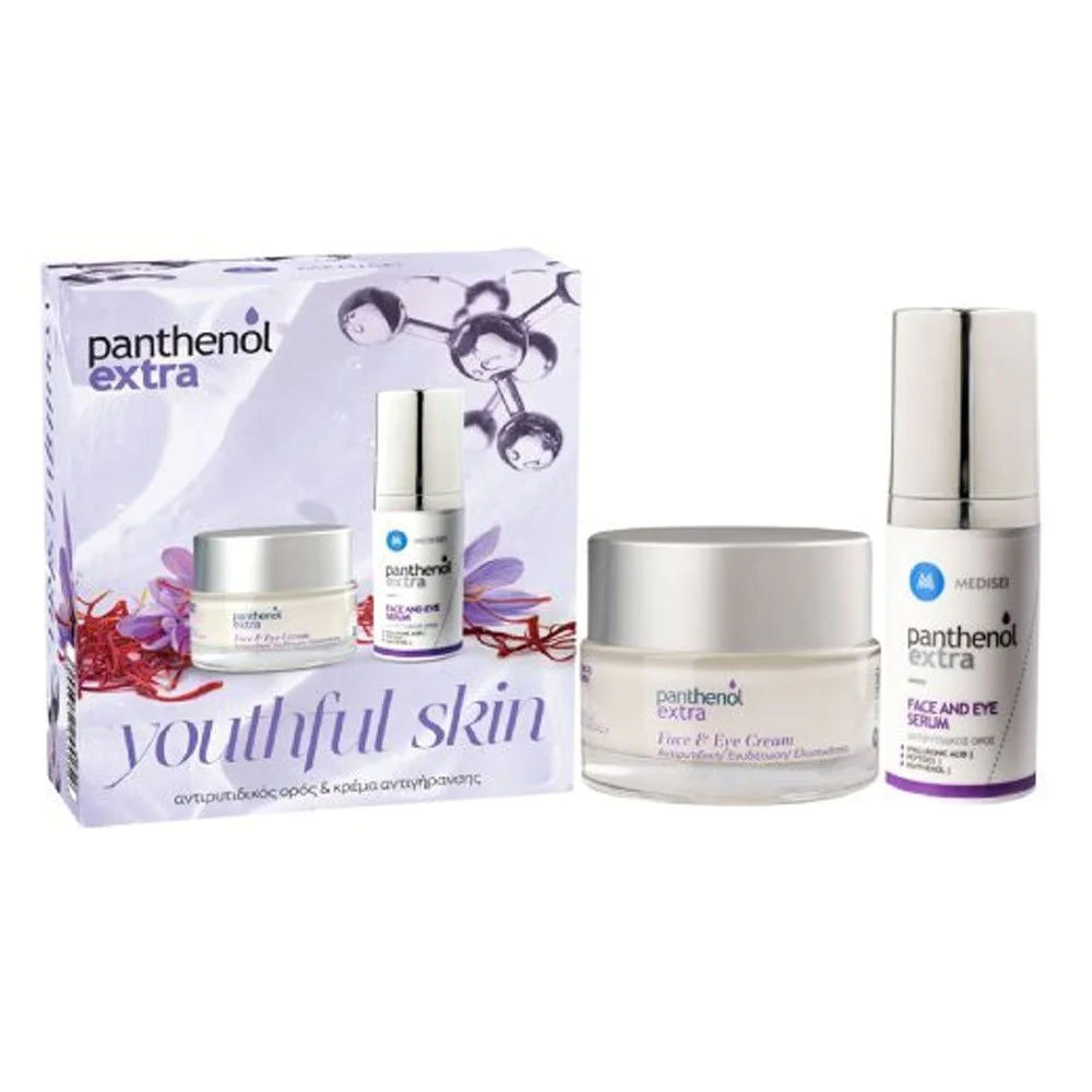 Medisei Panthenol Extra Promo Youthful Skin Αντιρυτιδική Κρέμα για Πρόσωπο & Μάτια, 50ml & Αντιρυτιδικός Ορός Προσώπου & Ματιών, 30ml Medisei Panthenol Extra Promo Youthful Skin Αντιρυτιδική Κρέμα για Πρόσωπο & Μάτια, 50ml & Αντιρυτιδικός Ορός Προσώπου & Ματιών, 30ml