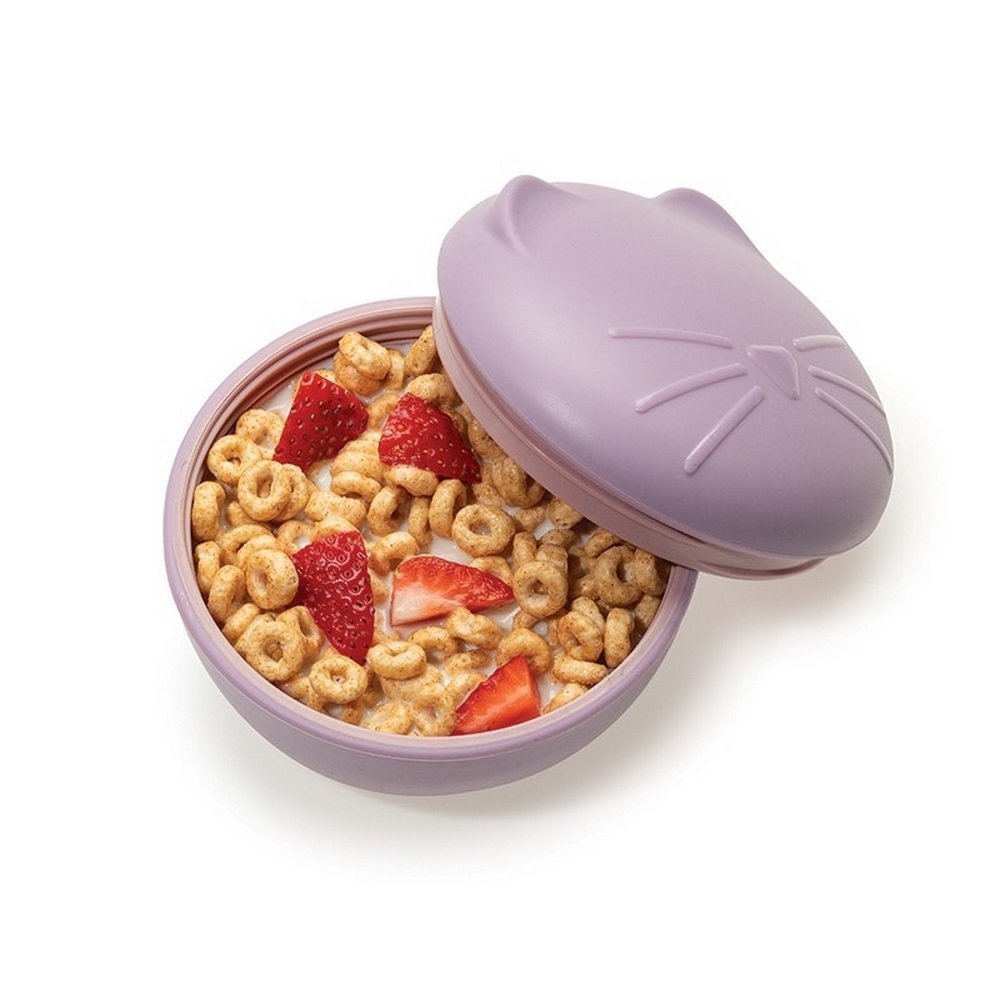 Melii Silicone Bowl with Lid Cat Μπολ Σιλικόνης με Καπάκι, 1τμχ