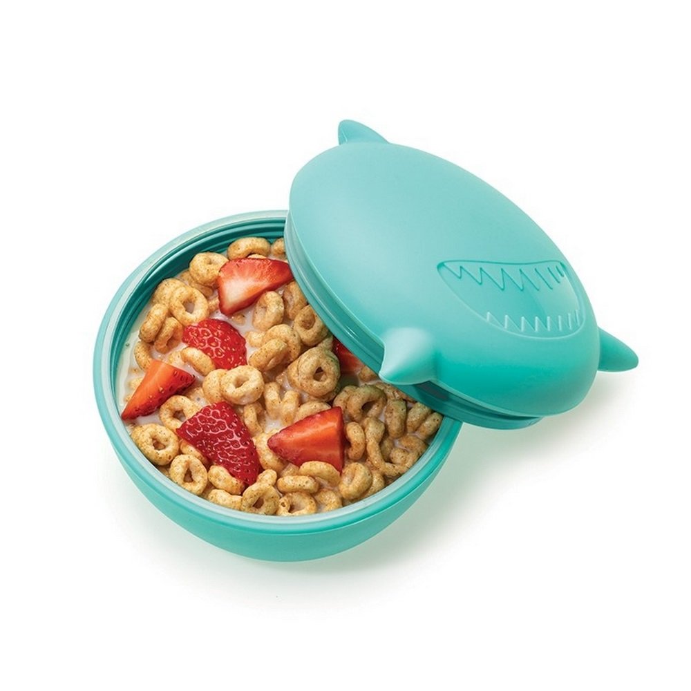 Melii Silicone Bowl with Lid Shark Μπολ Σιλικόνης με Καπάκι, 1τμχ