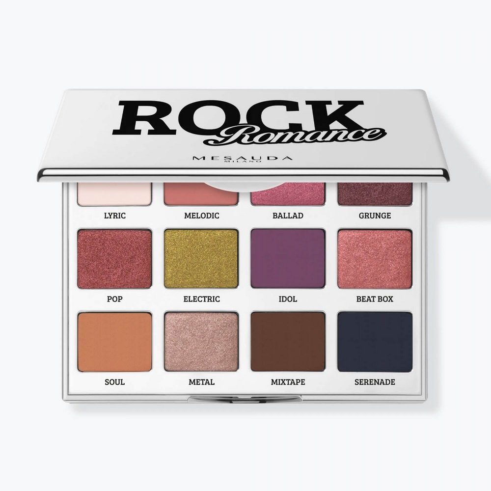 Mesauda Rock Romances Compact Eyeshadow Palette Παλέτα Σκιών με 12 Αποχρώσεις, 12x1.2g	