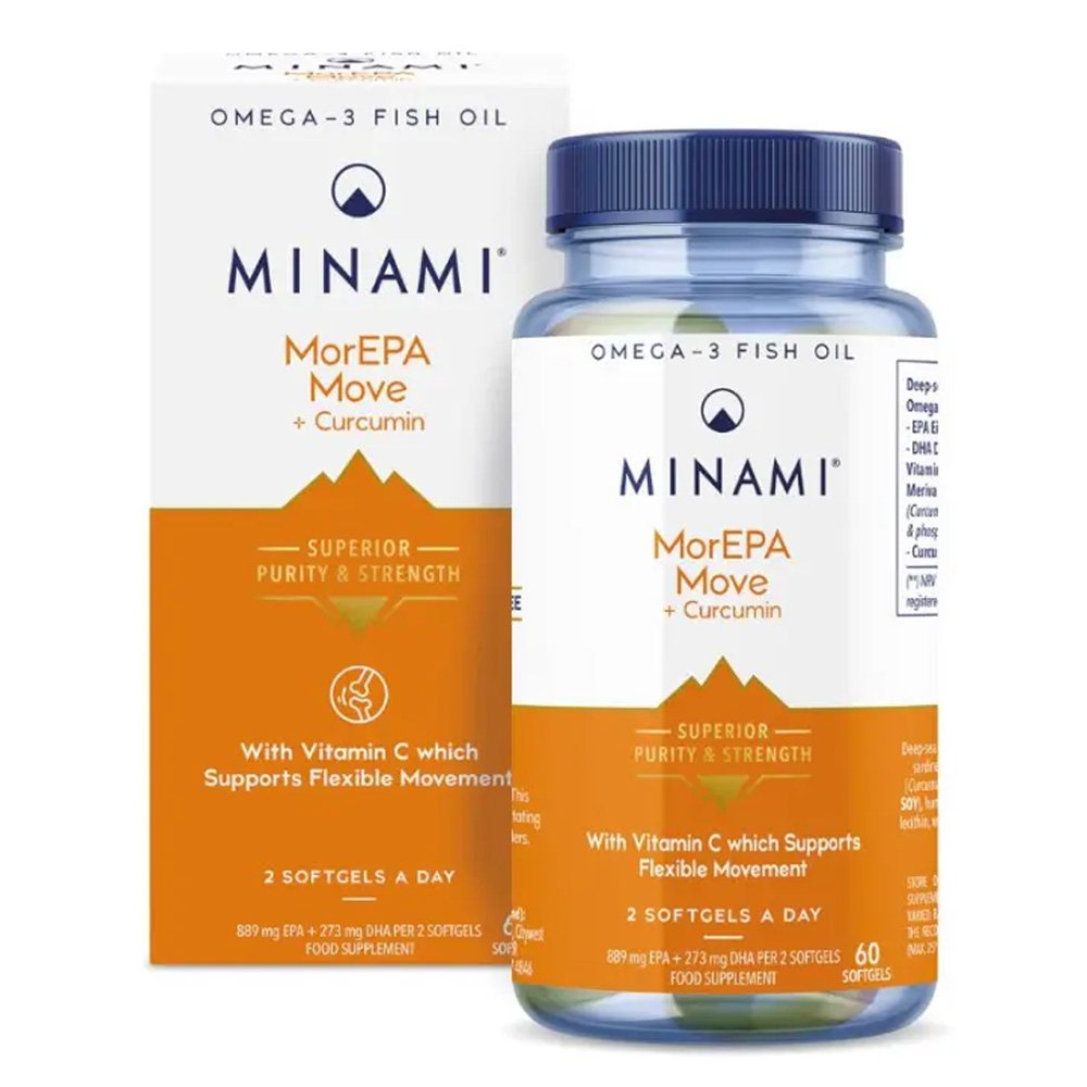 Minami MorEPA Move + Curcumin Συμπλήρωμα Διατροφής Για Τις Αρθρώσεις Με Ωμέγα-3 & Κουρκουμίνη, 60 Μαλακές Κάψουλες
