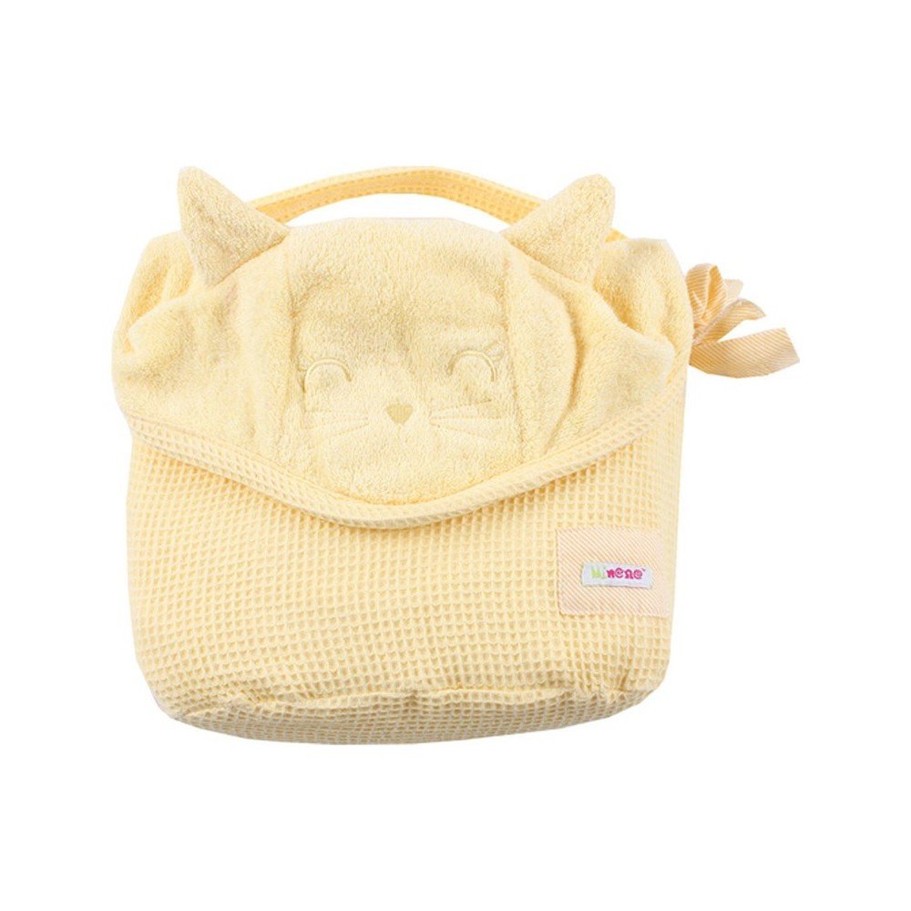 Cuddly Towel (Πετσέτα 2σε1) – Banana Κίτρινη Γατούλα-Minene
