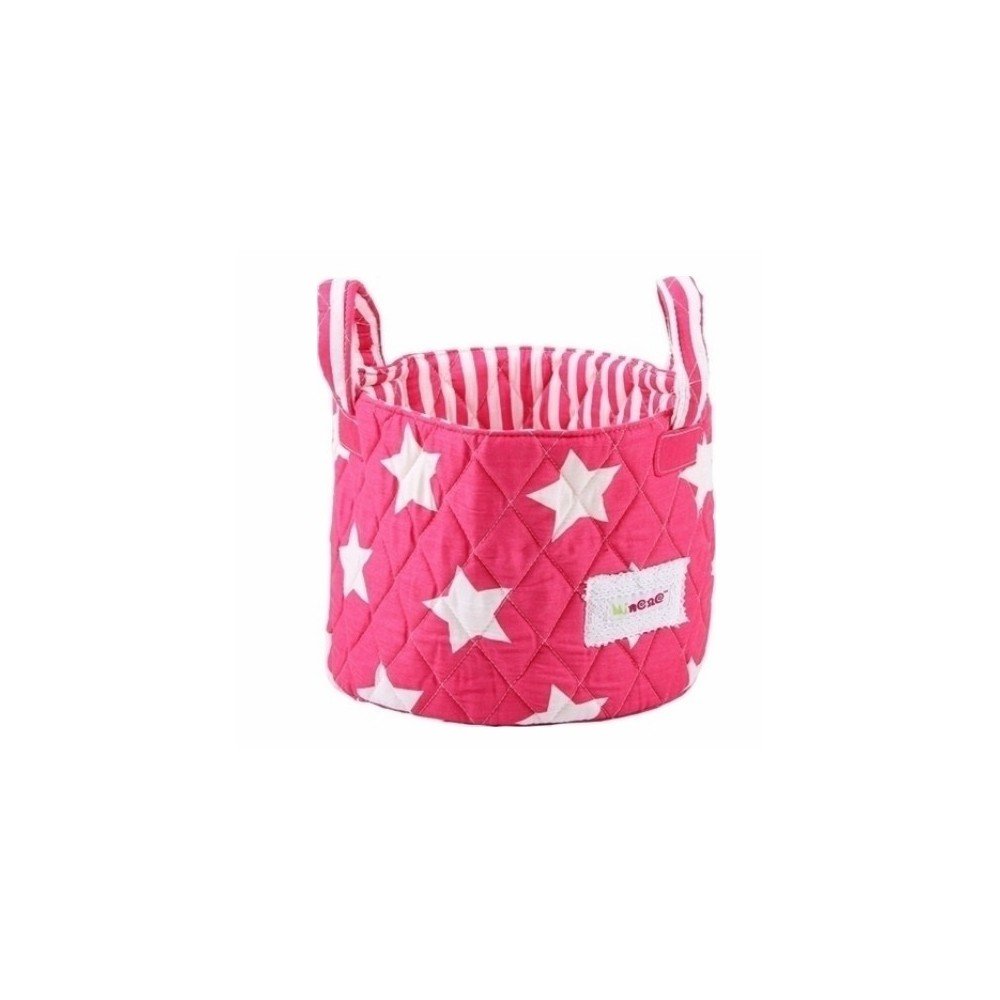 Minene Υφασμάτινο Kαλάθι αστέρια φούξια 22cm x 18cm1237 Minene Υφασμάτινο Kαλάθι αστέρια φούξια 22cm x 18cm1237