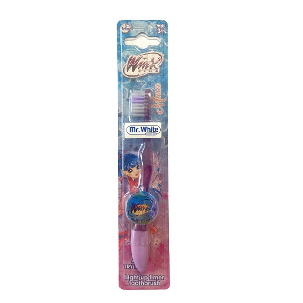 Winx Οδοντόβουρτσα Παιδική Luminus Flashing Διάφανη (A41TW), 1τμχ