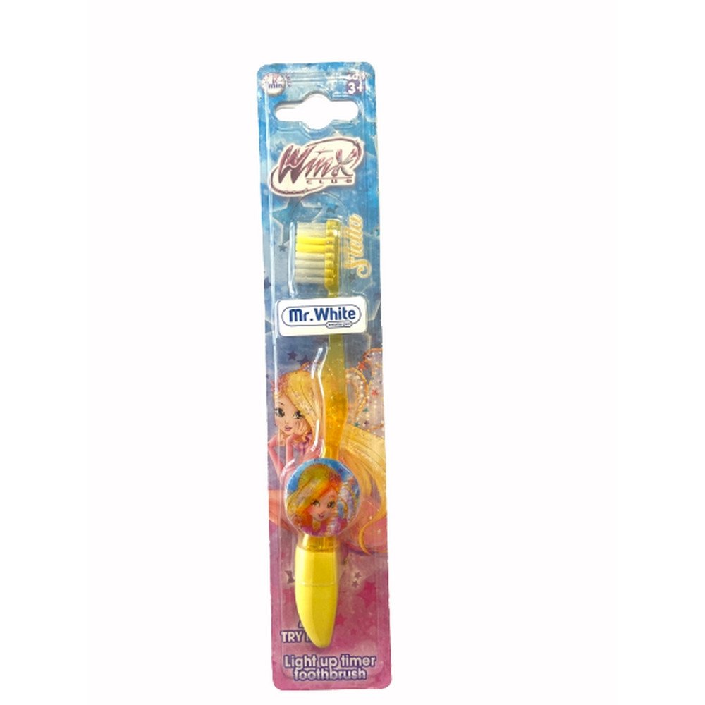 Winx Οδοντόβουρτσα Παιδική Luminus Flashing Κίτρινη (A41TW), 1τμχ
