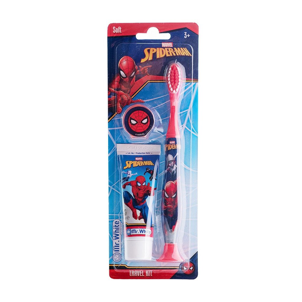 Spider Man Travel Kit Παιδική Οδοντόβουρτσα & Οδοντόκρεμα, 25ml