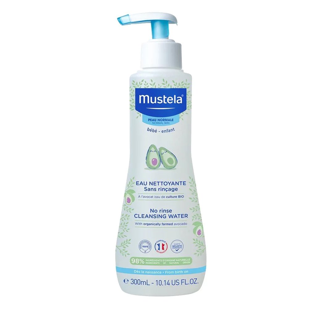 Mustela Cleansing Water-Normal Skin με Βιολογικό Αβοκάντο, 300ml