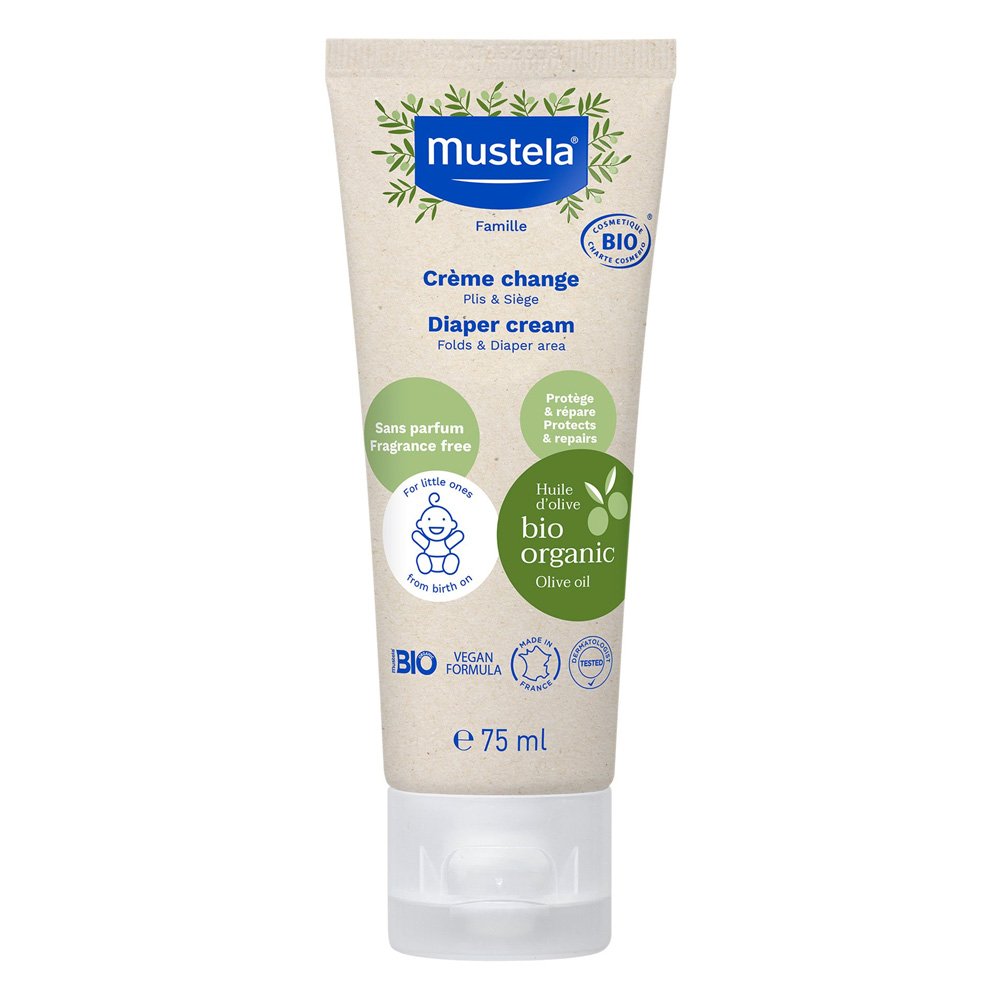 Mustela Organic Diaper Rash Cream Κρέμα Αλλαγής Πάνας με Βιολογικό Ελαιόλαδο, 75ml