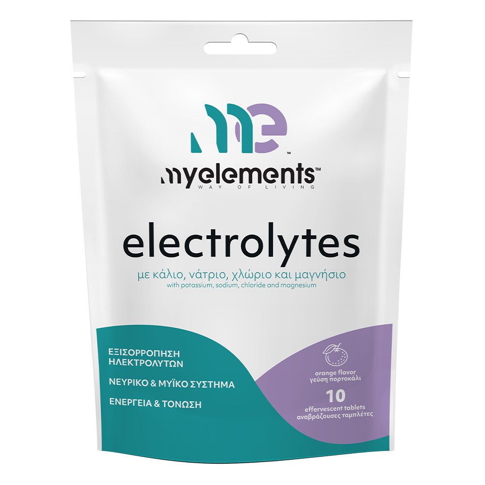 My Elements Electrolytes Ηλεκτρολύτες με Γεύση Πορτοκάλι, 10 αναβρ.δισκία