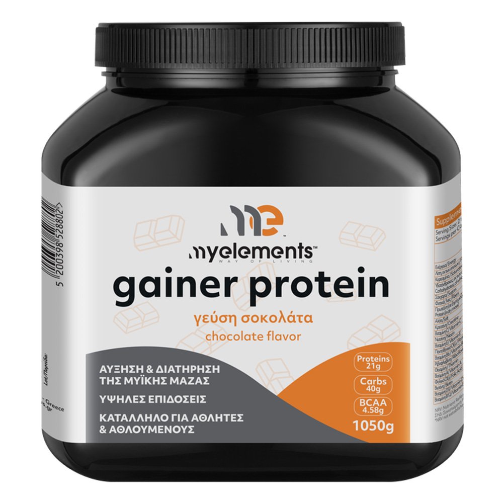 My Elements Gainer Protein Συμπλήρωμα διατροφής με Πρωτεΐνη με Γεύση Σοκολάτα, 1050g