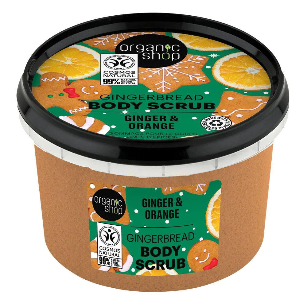 Natura Siberica Organic Shop Scrub Σώματος Gingerbread Τζίντζερ & Πορτοκάλι, 250ml