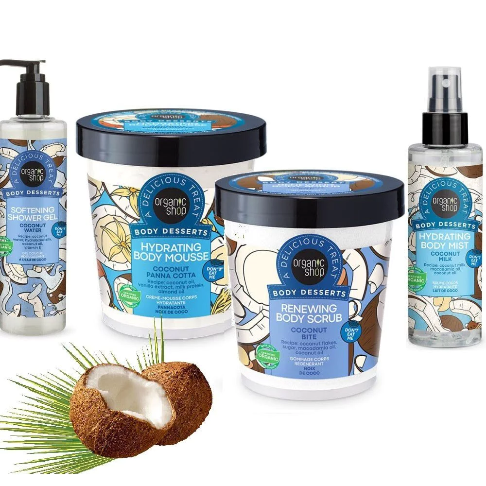 Natura Siberica Organic Shop Body Desserts Coconut Water Απαλό Αφρόλουτρο, 280ml Natura Siberica Organic Shop Body Desserts Coconut Water Απαλό Αφρόλουτρο, 280ml