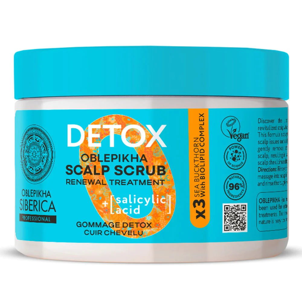 Natura Siberica Oblepikha Ο Professional Scrub Θεραπείας Τριχωτού Κεφαλής, με 3x Ιπποφαές & Σαλικυλικό Οξύ, για Αποτοξίνωση & Εξισορρόπηση, 300ml Natura Siberica Oblepikha Ο Professional Scrub Θεραπείας Τριχωτού Κεφαλής, με 3x Ιπποφαές & Σαλικυλικό Οξύ, για Αποτοξίνωση & Εξισορρόπηση, 300ml