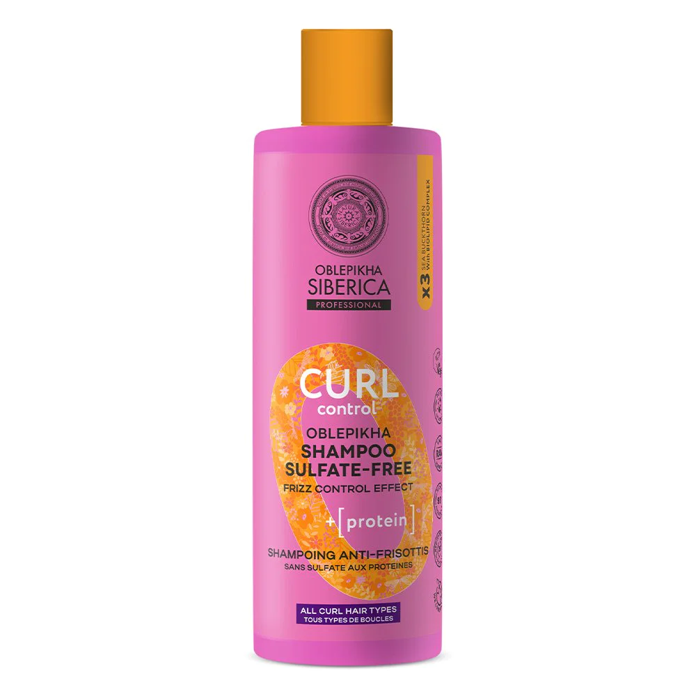 Natura Siberica Oblepikha Ο Professional Σαμπουάν για Μπούκλες με 3x Ιπποφαές & Πρωτεΐνη Σίτου, 400ml​