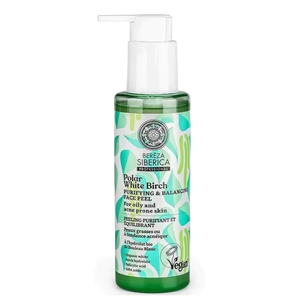 Natura Siberica Polar White Birch Τζέλ Πίλινγκ για Καθαρισμό & Εξισορρόπηση για Λιπαρή & Ακνεϊκή Επιδερμίδα, 145 ml Natura Siberica Polar White Birch Τζέλ Πίλινγκ για Καθαρισμό & Εξισορρόπηση για Λιπαρή & Ακνεϊκή Επιδερμίδα, 145 ml