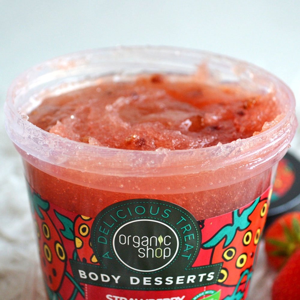 Natura Siberica Organic Shop Body Desserts Strawberry Jam Μαρμελάδα Φράουλα Απολεπιστικό Σώματος, 450 ml