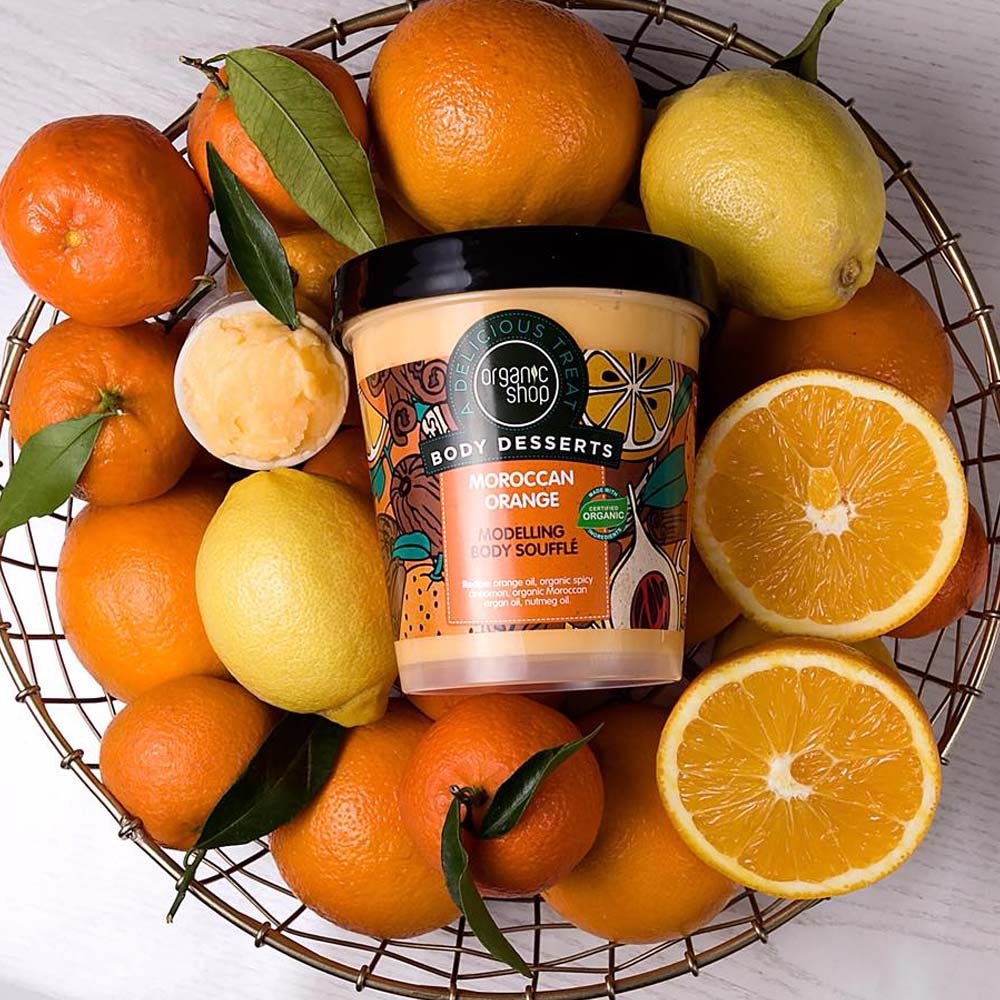 Natura Siberica Organic Shop Body Desserts Moroccan Orange Μαροκινό Πορτοκάλι Σουφλέ Σμίλευσης Σώματος, 450ml