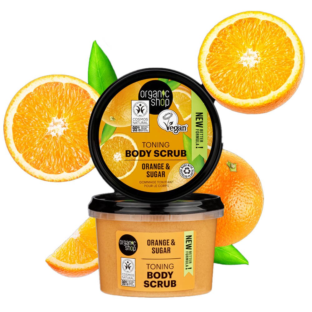 Natura Siberica Organic Shop Body Scrub Sicilian Orange Scrub Σώματος Πορτοκάλι & Ζάχαρη, 250ml