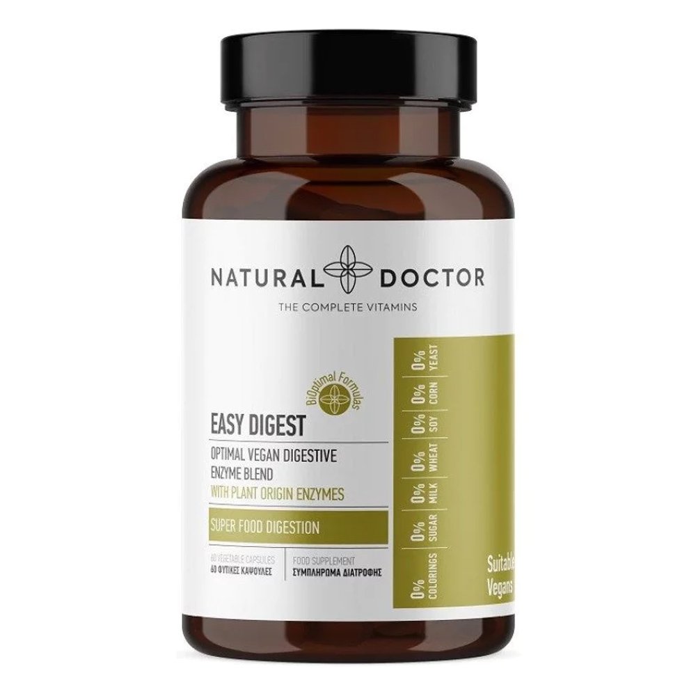 Natural Doctor Easy Digest Συμπλήρωμα για το Πεπτικό Σύστημα, 60 κάψουλες
