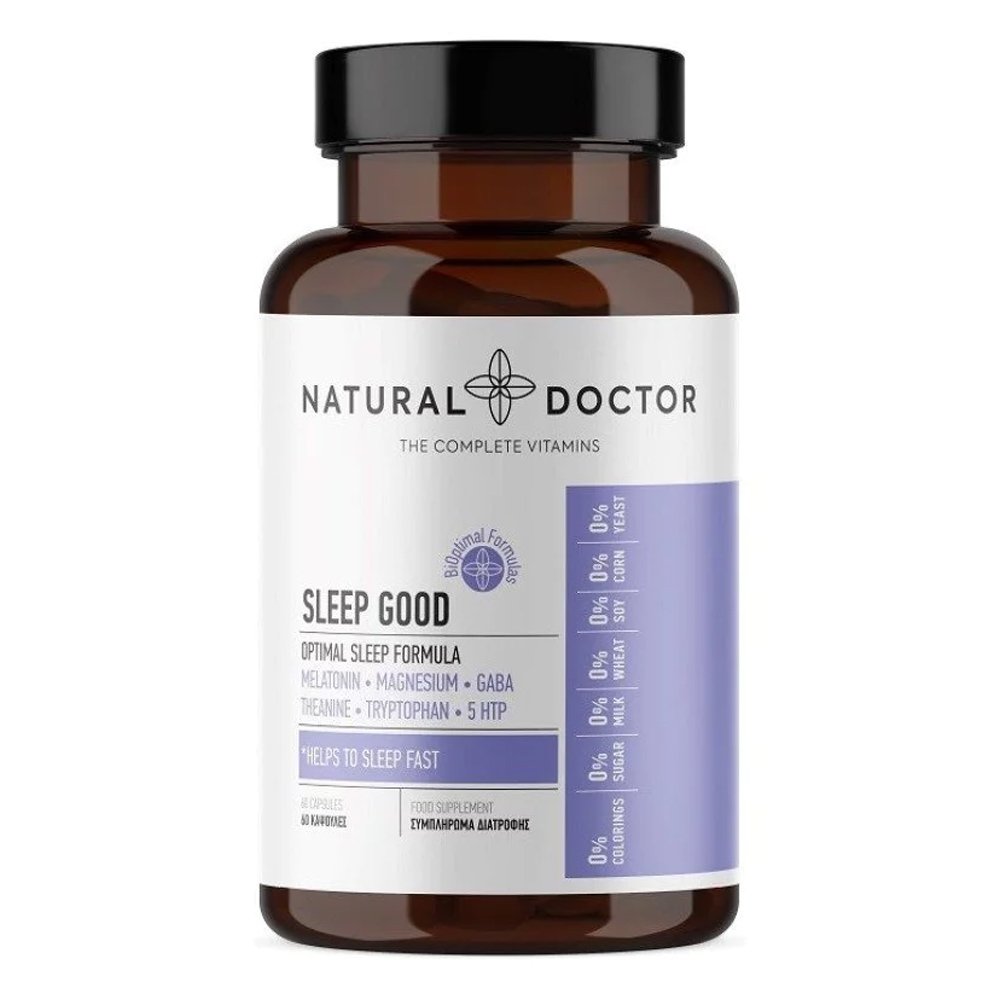 Natural Doctor Sleep Good Συμπλήρωμα Διατροφής για Ξεκούραστο Ύπνο, 60 κάψουλες 