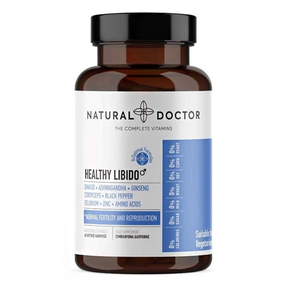 Natural Doctor Healthy Libido Συμπλήρωμα Διατροφής για την Γονιμότητα του Άνδρα, 60 κάψουλες
