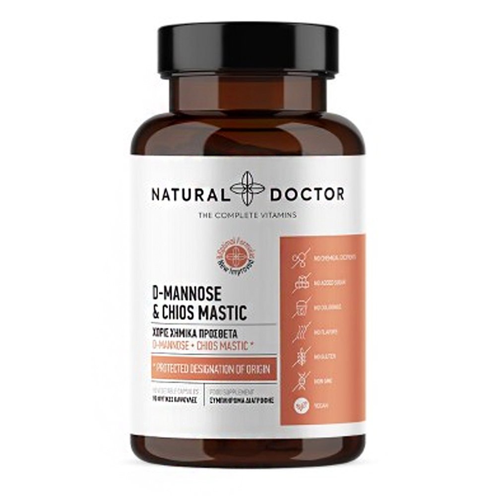 Natural Doctor D-Mannose & Chios Mastic Συμπλήρωμα Διατροφής για την Yγεία του Ουροποιητικού Συστήματος, 90caps