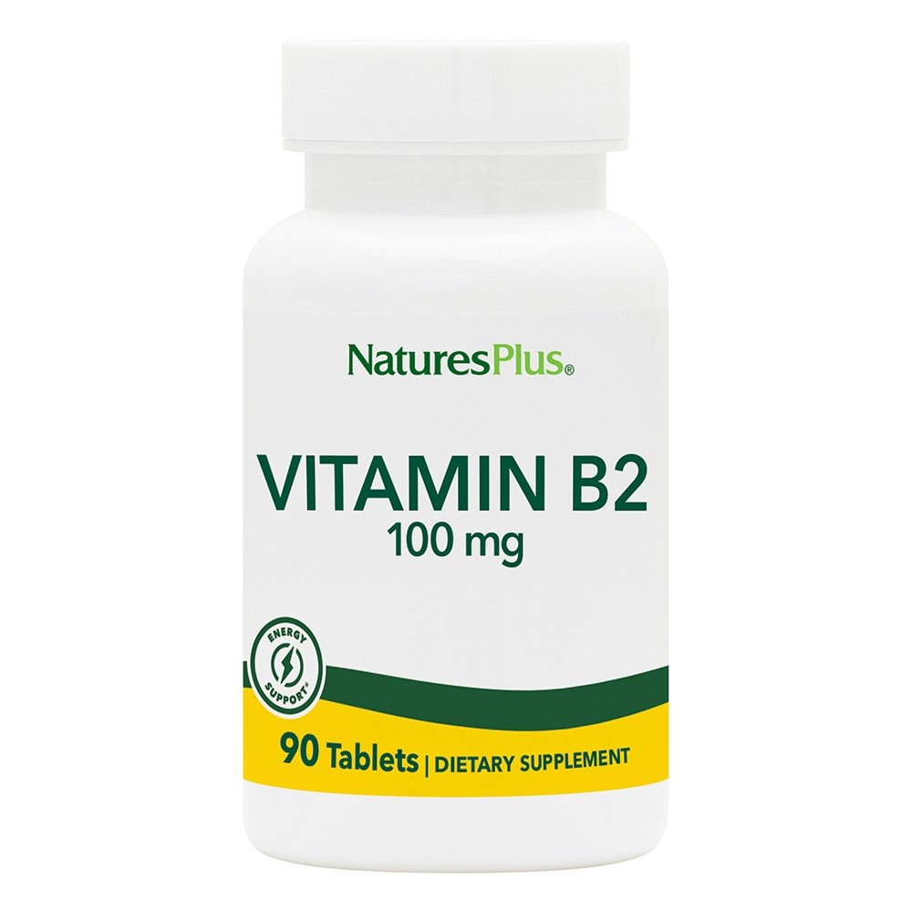 Natures Plus Vitamin B-2 100mg (ριβοφλαβίνη), 90tabs