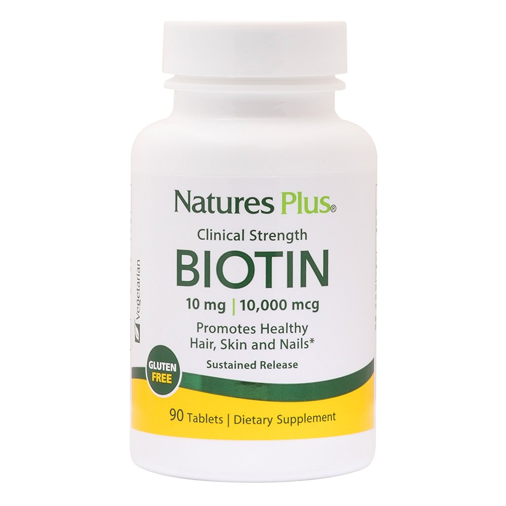 Natures Plus Clinical Strength Biotin 10mg, 90 ταμπλέτες