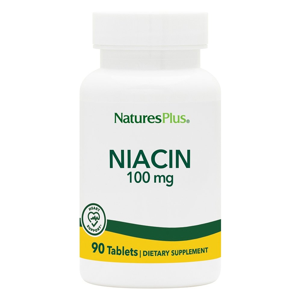 Nature's Plus Niacin 100mcg Συμπλήρωμα Διατροφής με Νιασίνη, 90tabs