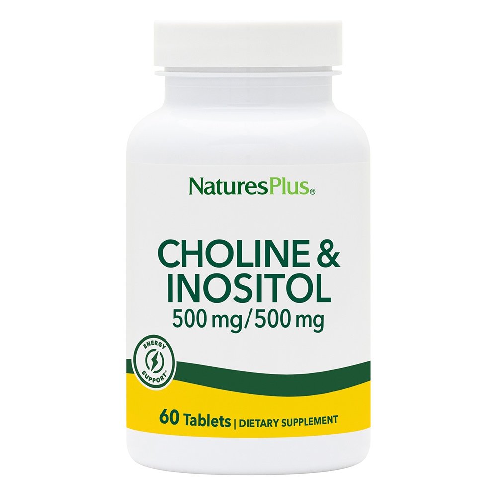 Natures Plus Choline & Inositol Φόρμουλα Χολίνης και Ινοσιτόλης, 60tabs