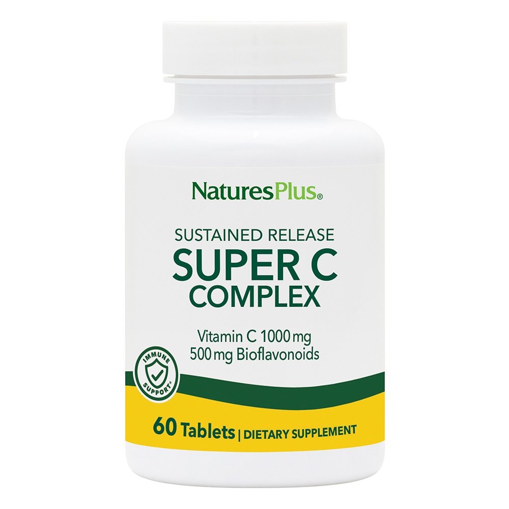 Natures Plus Super C Complex 1000mg Συμπλήρωμα Βιταμίνης C, 60tabs