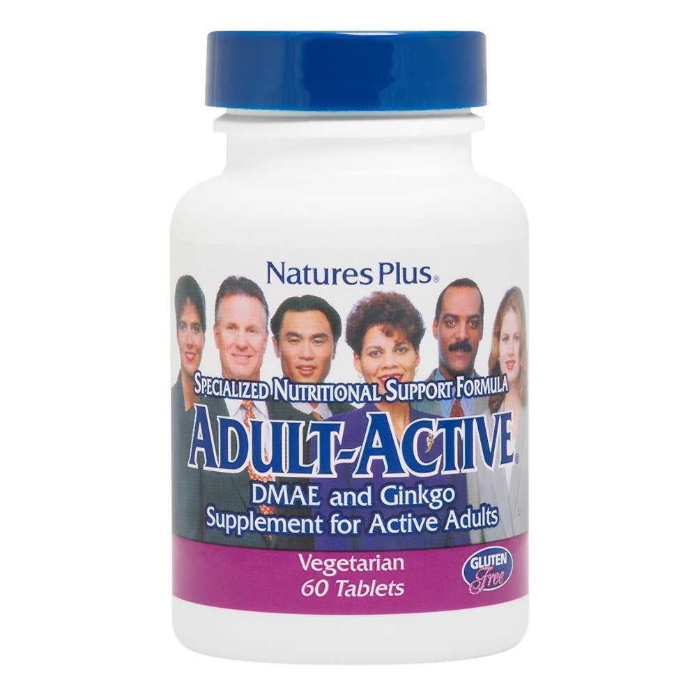 Natures Plus Adult Active για τη Βελτίωση των Νοητικών και Ψυχικών Λειτουργιών, 60tabs