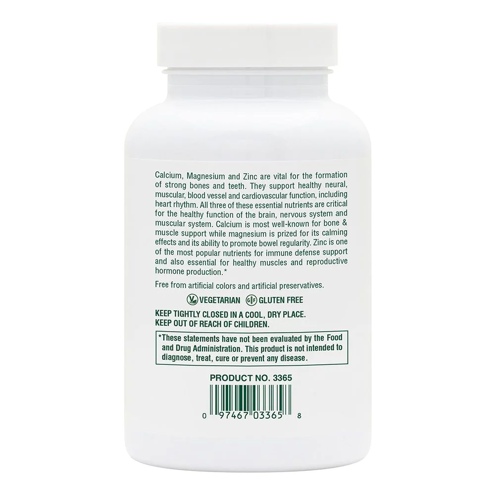 Natures Plus Cal/Mag Zinc Διατροφική Φόρμουλα με Ασβέστιο, Μαγνήσιο & Ψευδάργυρο, 90tabs