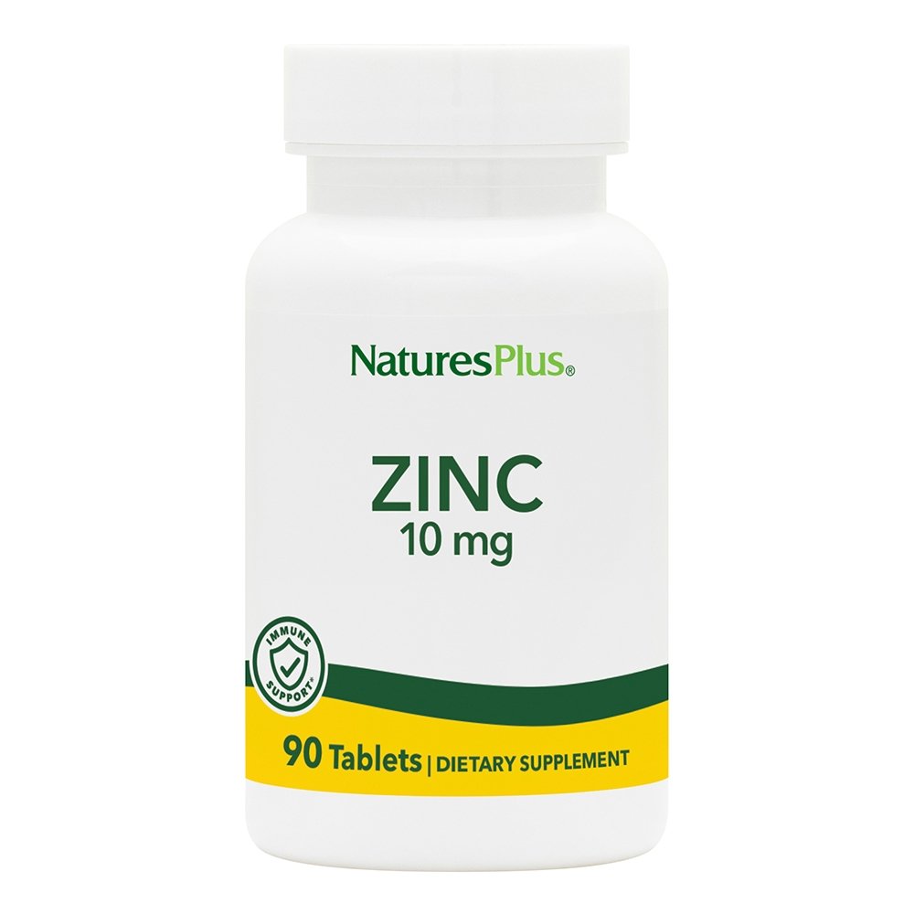 Natures Plus Zinc 10mg Συμπλήρωμα Διατροφής με Ψευδάργυρο, 90tabs