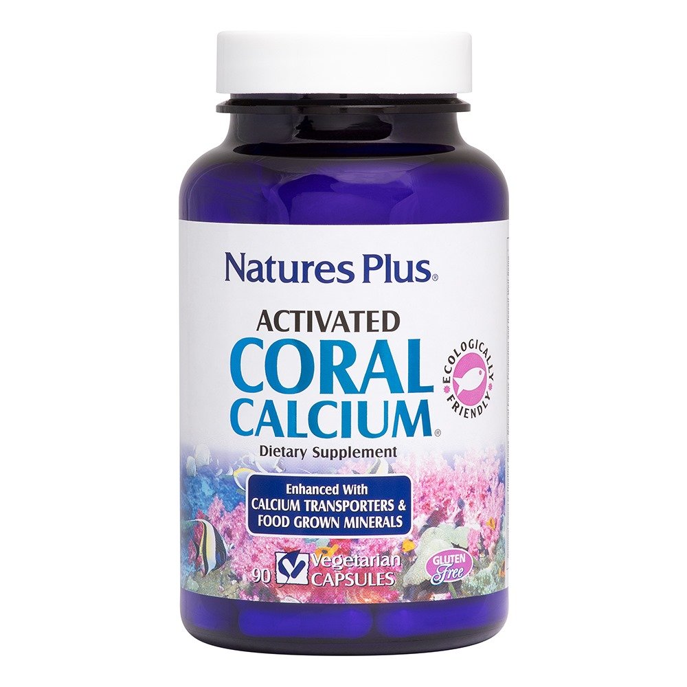 Natures Plus Coral Calcium Activated Φόρμουλα Κοραλλιογενούς Ασβεστίου, 90caps