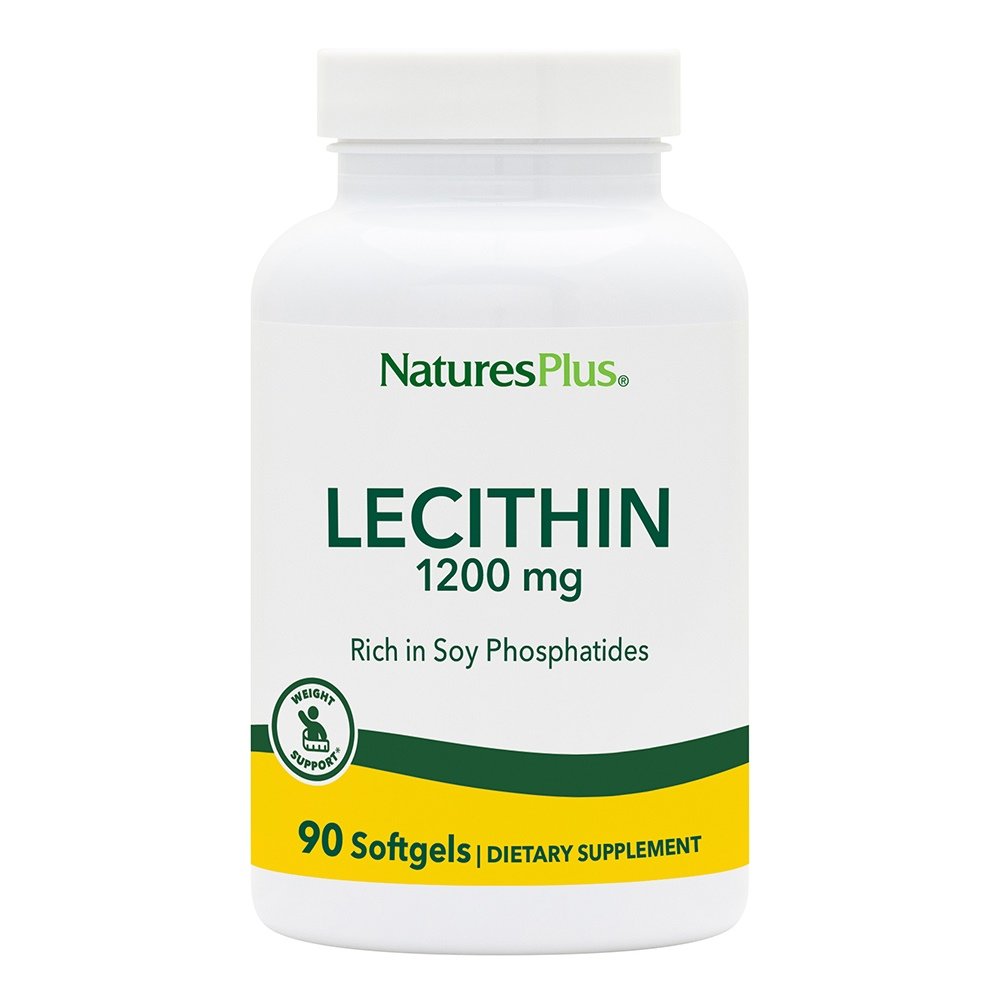 Natures Plus Lecithin 1200mg Συμπλήρωμα με Λεκιθίνη Σόγιας, 90 softgels