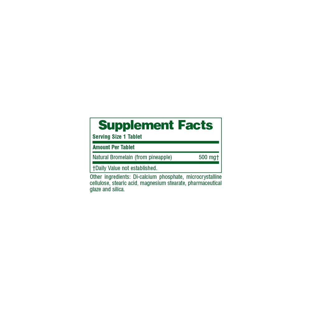 Natures Plus Bromelain 500 mg Συμπλήρωμα Διατροφής με Βρομελίνη, 60 tabs