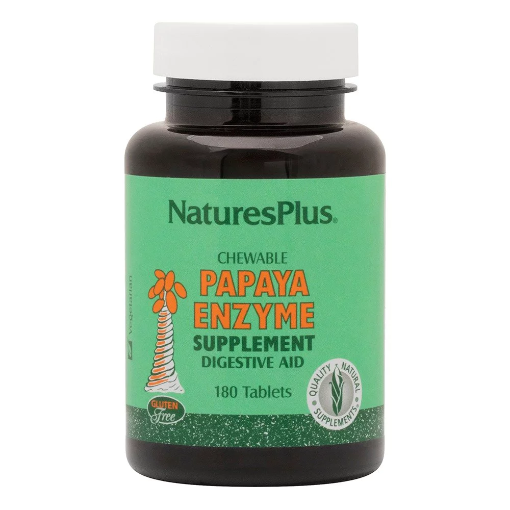 Natures Plus Papaya Enzyme Βοηθητικό της Πέψης, 180tabs Natures Plus Papaya Enzyme Βοηθητικό της Πέψης, 180tabs