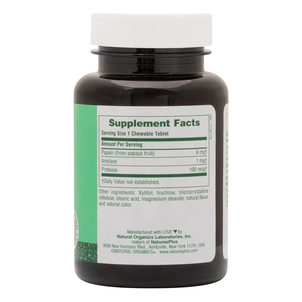 Natures Plus Papaya Enzyme Βοηθητικό της Πέψης, 180tabs Natures Plus Papaya Enzyme Βοηθητικό της Πέψης, 180tabs