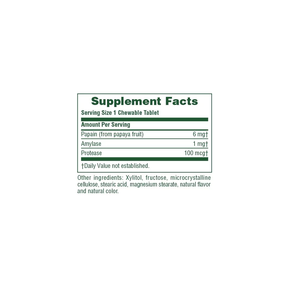 Natures Plus Papaya Enzyme Βοηθητικό της Πέψης, 180tabs Natures Plus Papaya Enzyme Βοηθητικό της Πέψης, 180tabs