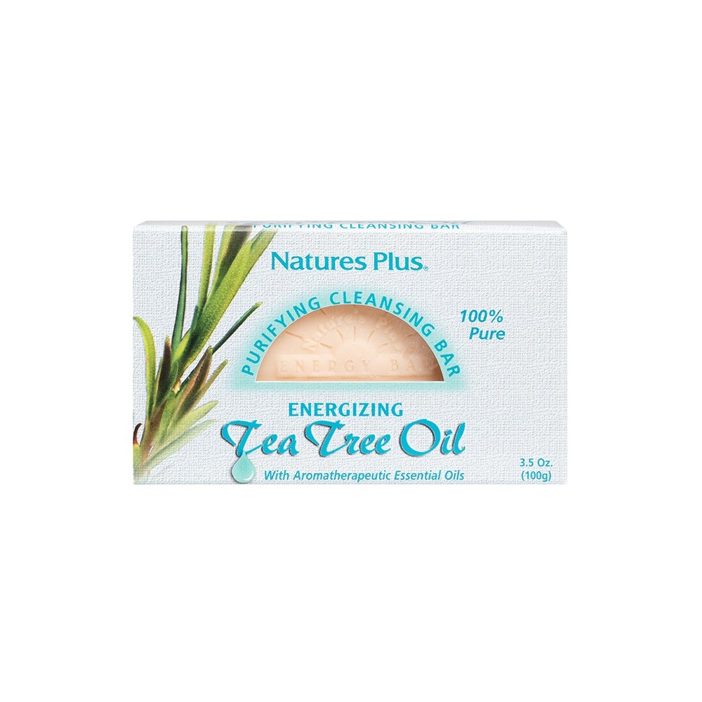 Natures Plus Tea Tree Oil Bar Σαπούνι με Αιθέριο Έλαιο Τεϊόδεντρου, 100gr