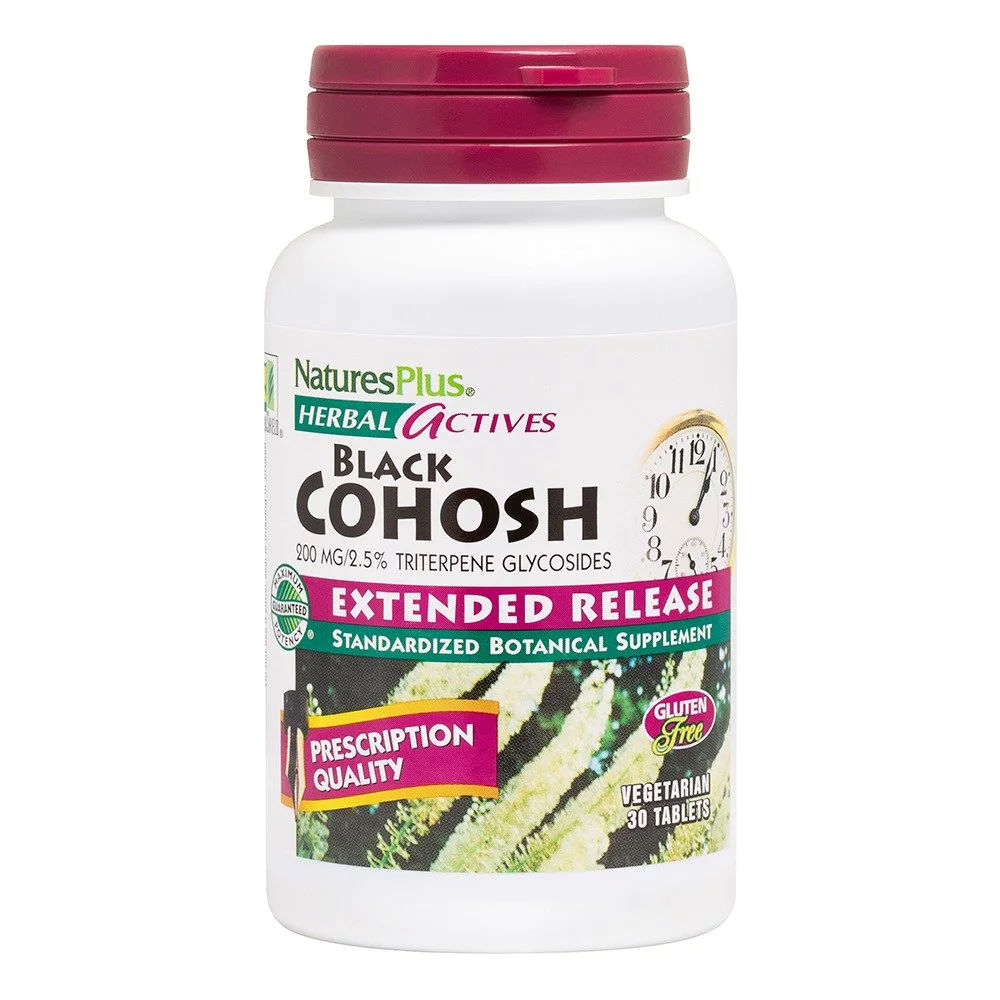 Natures Plus Black Cohosh 200 mg Ανακούφιση από τα Συμπτώματα της Εμμηνόπαυσης, 30tabs Natures Plus Black Cohosh 200 mg Ανακούφιση από τα Συμπτώματα της Εμμηνόπαυσης, 30tabs
