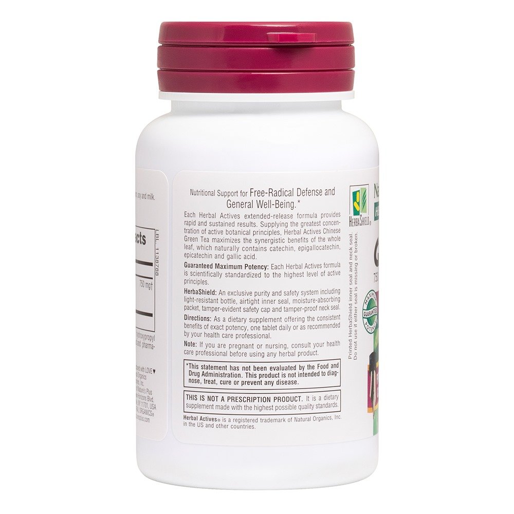 Natures Plus Green Tea Extended Release 750mg Συμπλήρωμα με Εκχύλισμα Πράσινου Τσαγιού, 30tabs