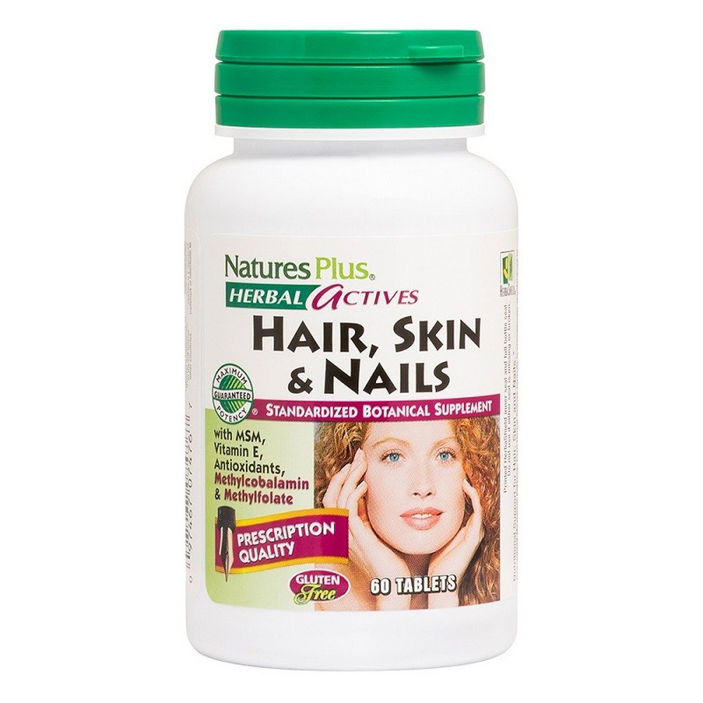 Natures Plus Hair, Skin & Nails Φόρμουλα Ενδυνάμωσης για Μαλλιά, Δέρμα & Νύχια, 60tabs