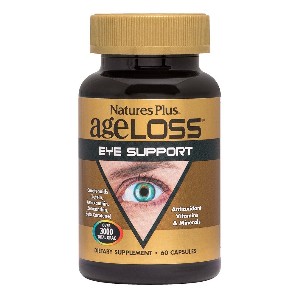 Natures Plus Ageloss Eye Support Φόρμουλα για Προστασία των Ματιών, 60caps