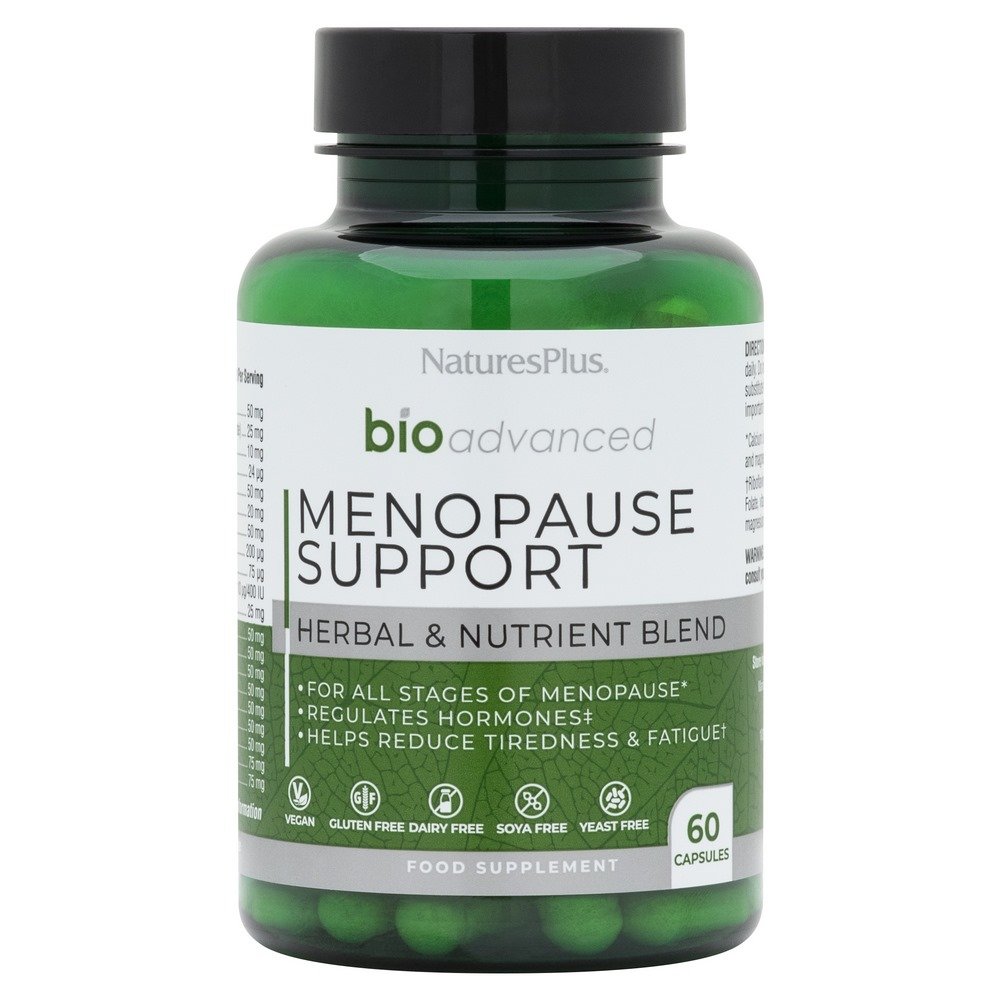Natures Plus BioAdvanced Menopause Support Συμπλήρωμα Διατροφής με Βιταμίνες & Μέταλλα για την Εμμηνόπαυση, 60 κάψουλες